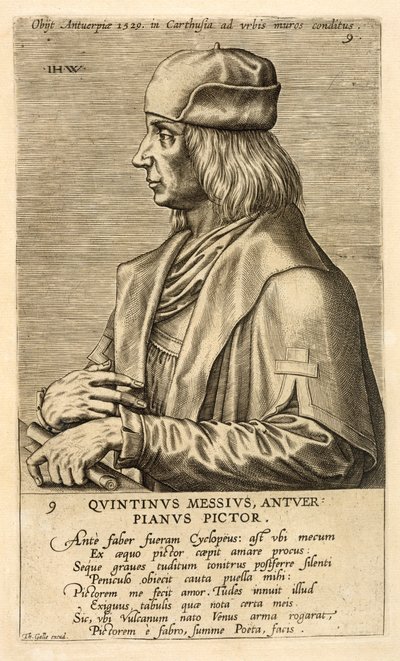 Portrait of Quentin Massys by Theodor Galle